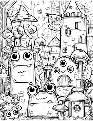 Free Monster Kid Coloring Pages - 2