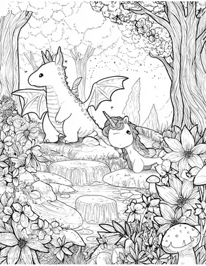 Free Fairy Tale Coloring Pages - 1
