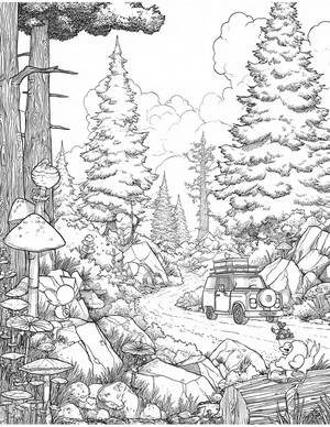 Free Geocache Coloring Pages - 1
