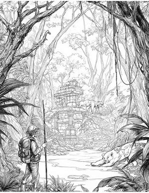 Free Explorer Coloring Pages - 1