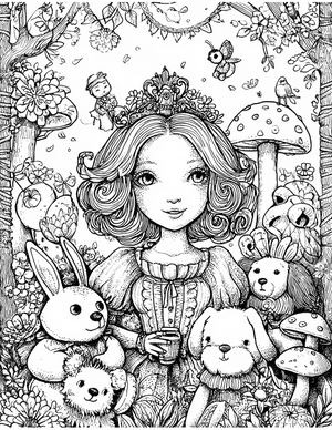 Free Princess Doll Coloring Pages - 3