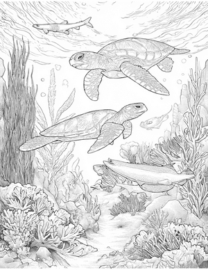 Free Remora Coloring Pages - 1