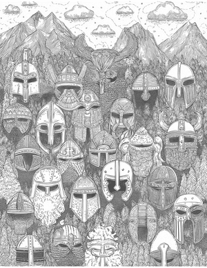 Free Helmet Coloring Pages - 1