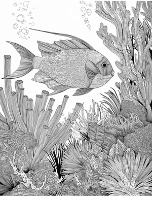 Free Parrotfish Coloring Pages - 2