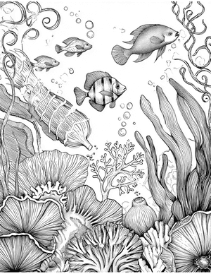 Free Sea Cucumber Coloring Pages - 2