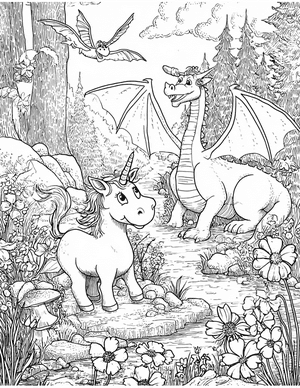 Free Fairy Tale Coloring Pages - 2