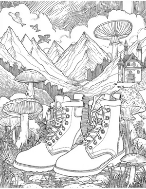 Free Boots Coloring Pages - 2