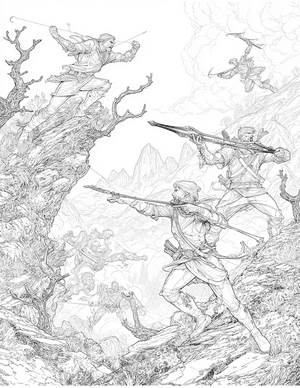 Free Crossbow Coloring Pages - 2