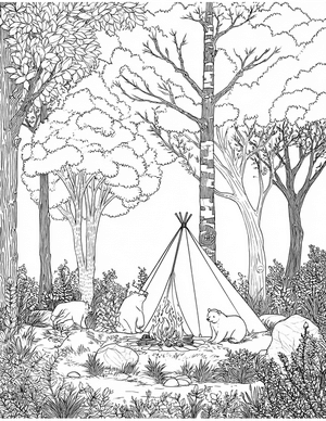 Free Bivouac Coloring Pages - 2