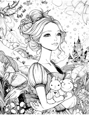 Free Princess Doll Coloring Pages - 4