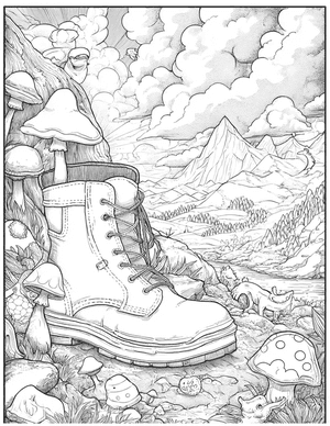 Free Boots Coloring Pages - 3