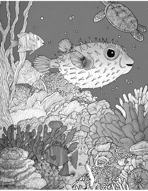 Free Pufferfish Coloring Pages - 3