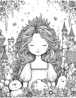 Free Princess Doll Coloring Pages - 5