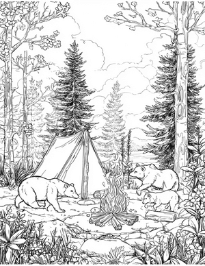 Free Bivouac Coloring Pages - 3