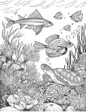 Free Remora Coloring Pages - 3