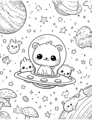 Free Alien Baby Coloring Pages - 4