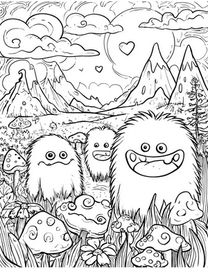 Free Monster Kid Coloring Pages - 6