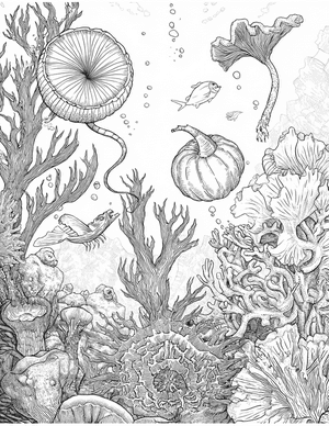 Free Sea Cucumber Coloring Pages - 4
