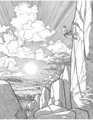 Free Bouldering Coloring Pages - 4