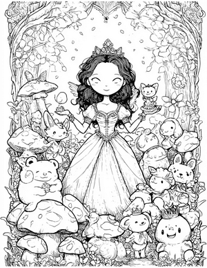 Free Princess Doll Coloring Pages - 6