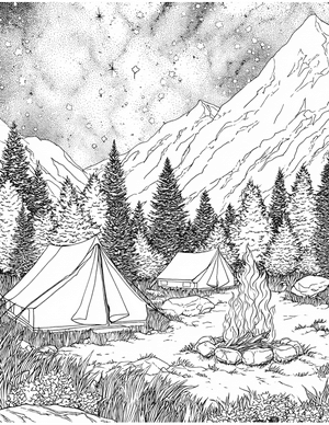 Free Bivouac Coloring Pages - 4