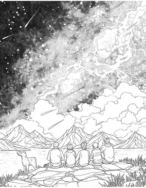 Free Stargazing Coloring Pages - 5