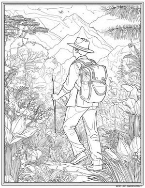 Free Explorer Coloring Pages - 4