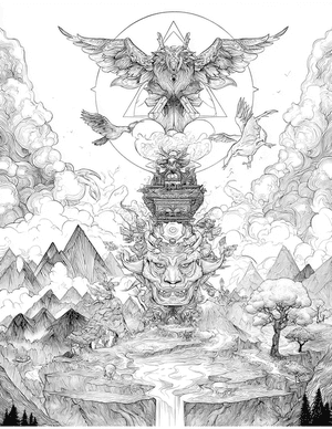 Free Totem Coloring Pages - 4