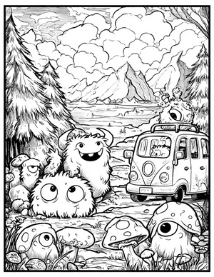 Free Monster Kid Coloring Pages - 7