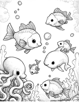 Free Ocean Creature Coloring Pages - 5