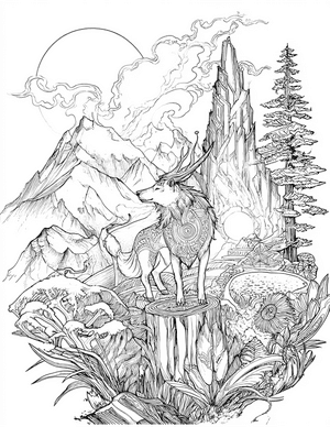 Free Totem Coloring Pages - 5