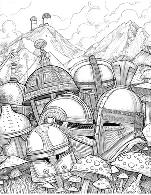Free Helmet Coloring Pages - 5