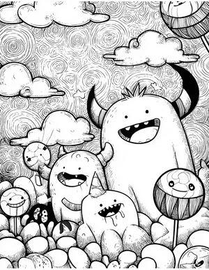 Free Monster Kid Coloring Pages - 8