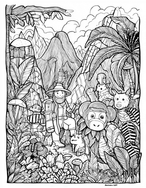 Free Explorer Coloring Pages - 5