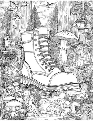 Free Boots Coloring Pages - 6