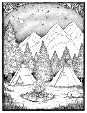 Free Bivouac Coloring Pages - 6