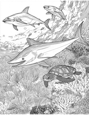 Free Remora Coloring Pages - 6