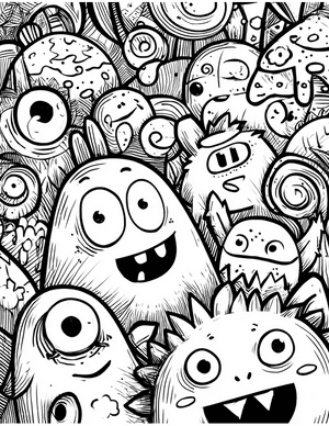Free Monster Kid Coloring Pages - 9