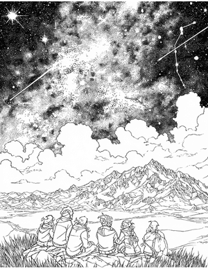 Free Stargazing Coloring Pages - 7