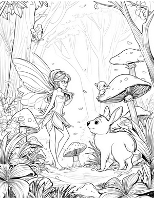 Free Fairy Tale Coloring Pages - 7
