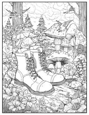 Free Boots Coloring Pages - 7
