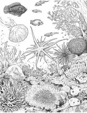 Free Sea Cucumber Coloring Pages - 7