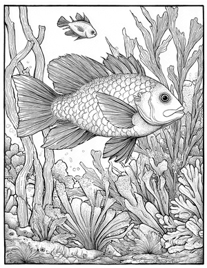 Free Parrotfish Coloring Pages - 7