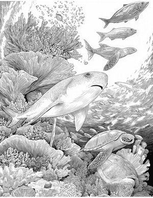 Free Remora Coloring Pages - 7