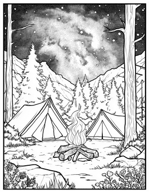 Free Bivouac Coloring Pages - 7