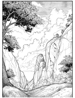 Free Bouldering Coloring Pages - 7