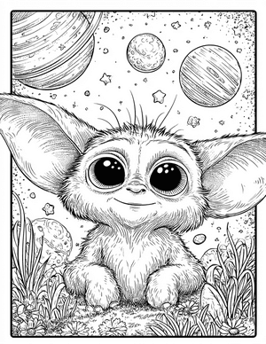 Free Alien Baby Coloring Pages - 8