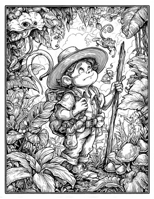 Free Explorer Coloring Pages - 7