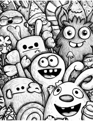 Free Monster Kid Coloring Pages - 10