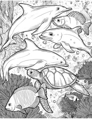 Free Ocean Creature Coloring Pages - 8
